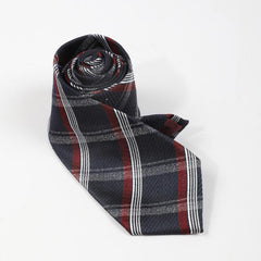 Men's Cross Stripe Line Encryption Thickened Business Daily Tie