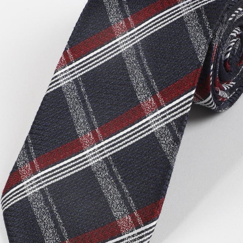 Men's Cross Stripe Line Encryption Thickened Business Daily Tie