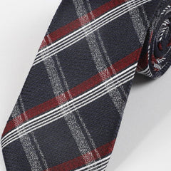 Men's Cross Stripe Line Encryption Thickened Business Daily Tie