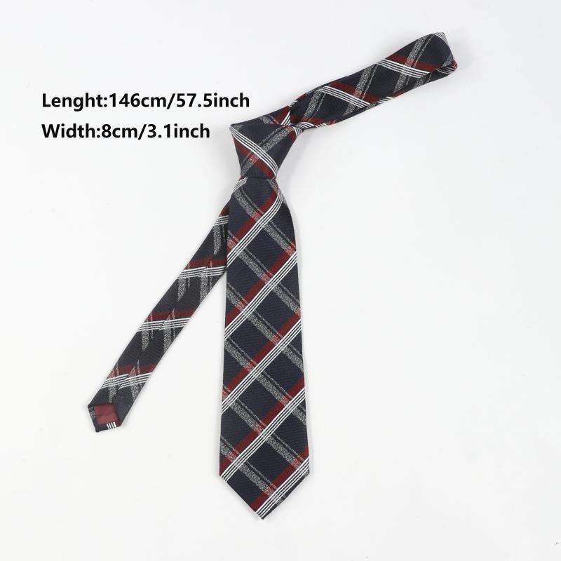 Men's Cross Stripe Line Encryption Thickened Business Daily Tie