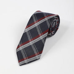 Men's Cross Stripe Line Encryption Thickened Business Daily Tie
