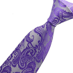 Men's Jacquard Print Turquoise Floral Tie