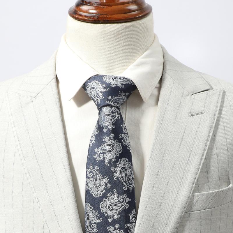 Polyester Cashew Ethnic Style Business Necktie For Men