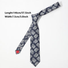 Polyester Cashew Ethnic Style Business Necktie For Men