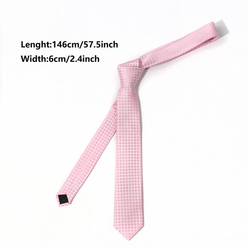 Small Plaid Necktie For Men - Dating Party Accessory