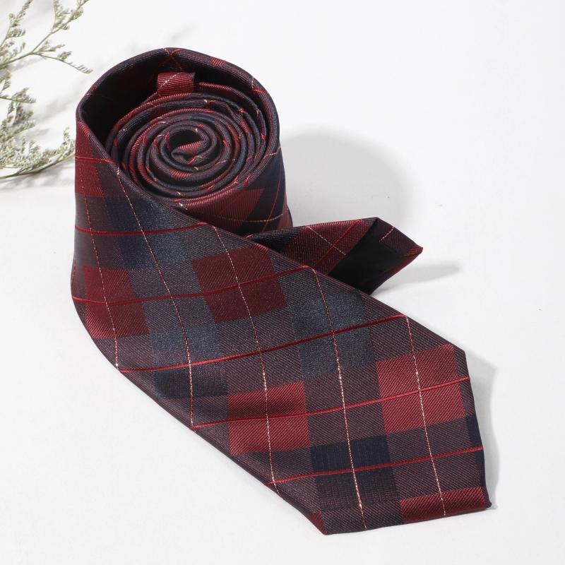 Men's Plaid Stripe Business Necktie