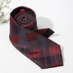 Men's Plaid Stripe Business Necktie