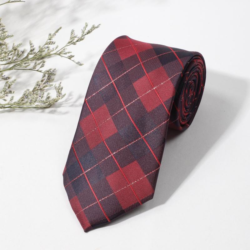 Men's Plaid Stripe Business Necktie
