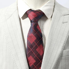Men's Plaid Stripe Business Necktie