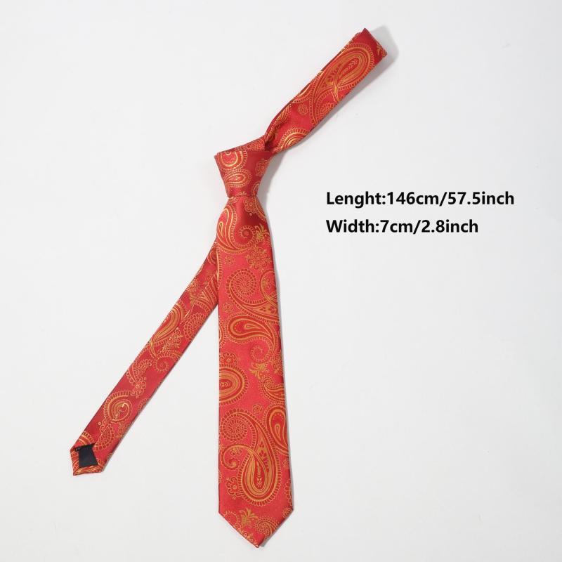 Men's Golden Cashew All Match Necktie