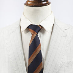 Multicolor Men's Diagonal Striped Tie