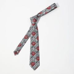 Men's Striped Rose Flower Party Necktie