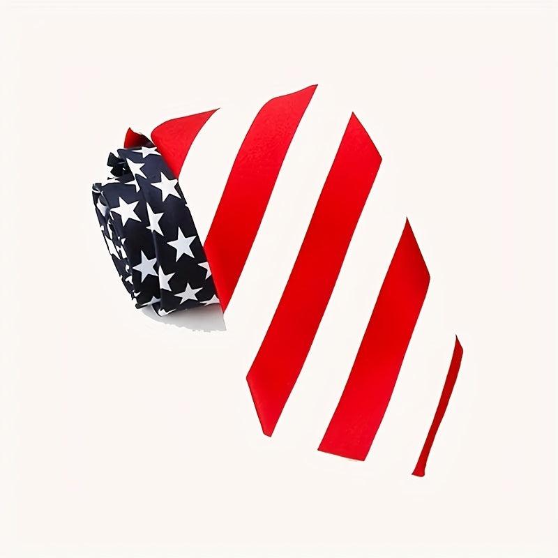 American Flag Pattern Tie Striped Necktie