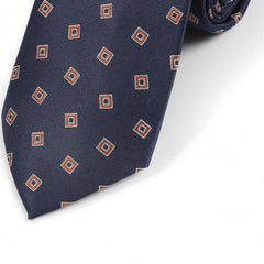 Vintage Square Pattern Tie For Men