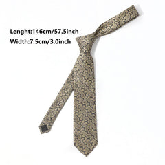 Cashew Pattern Thickened Necktie Business Versatile Tie
