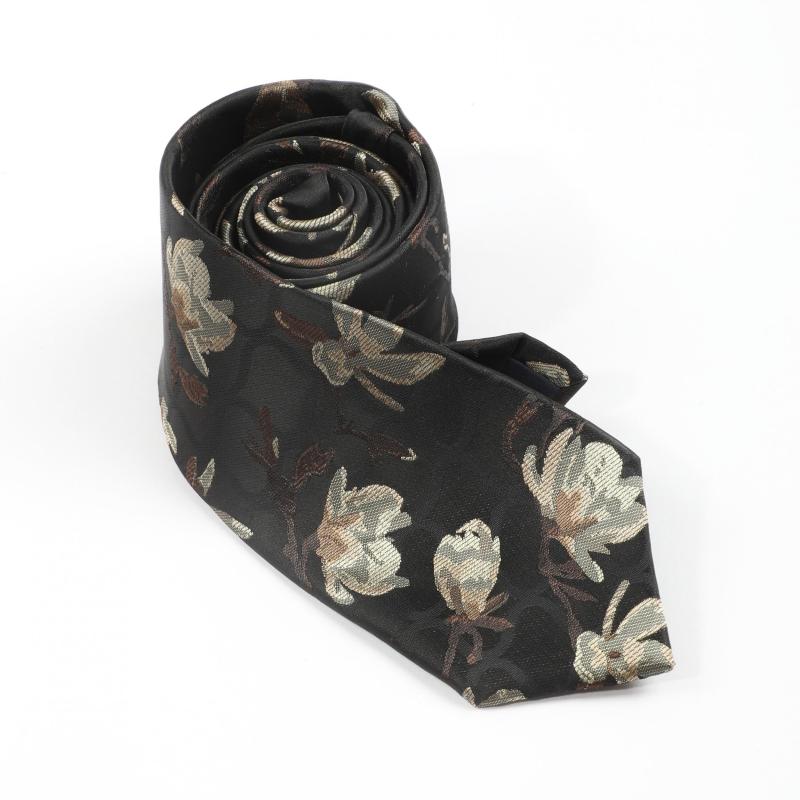 Yellow Flower Tie For Men
