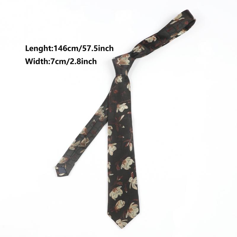 Yellow Flower Tie For Men