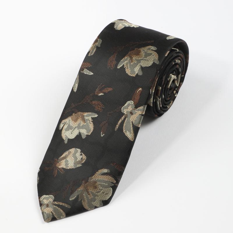 Yellow Flower Tie For Men
