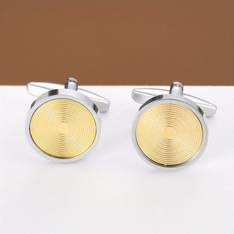 Round Cufflinks Business Shirt Buttons For Men