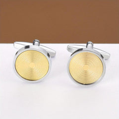 Round Cufflinks Business Shirt Buttons For Men