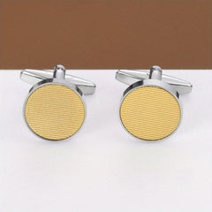 Round Cufflinks Business Shirt Buttons For Men