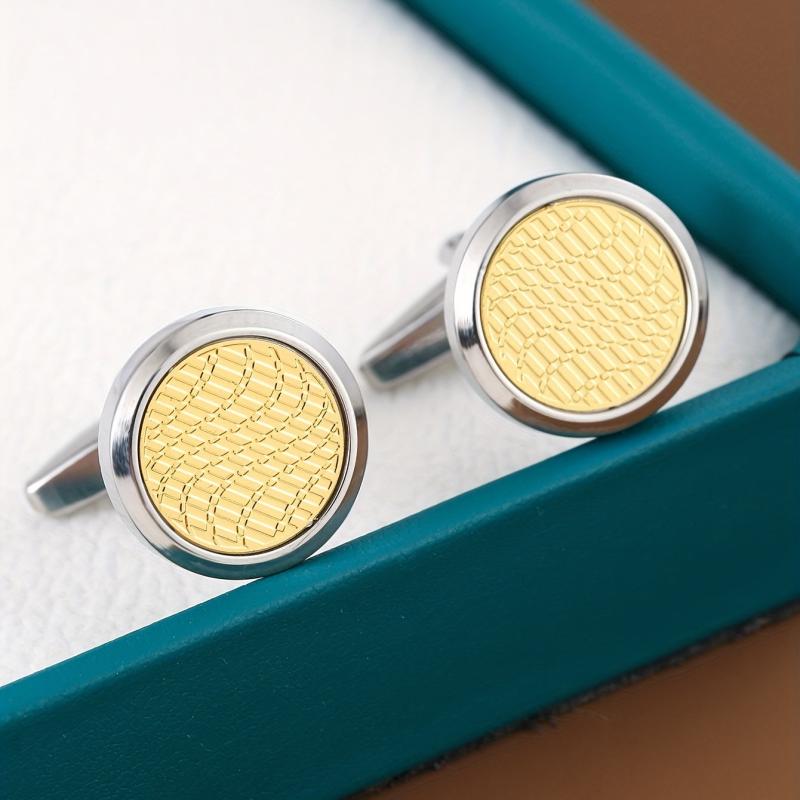 Round Cufflinks Business Shirt Buttons For Men