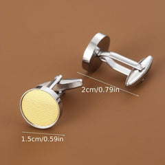 Round Cufflinks Business Shirt Buttons For Men