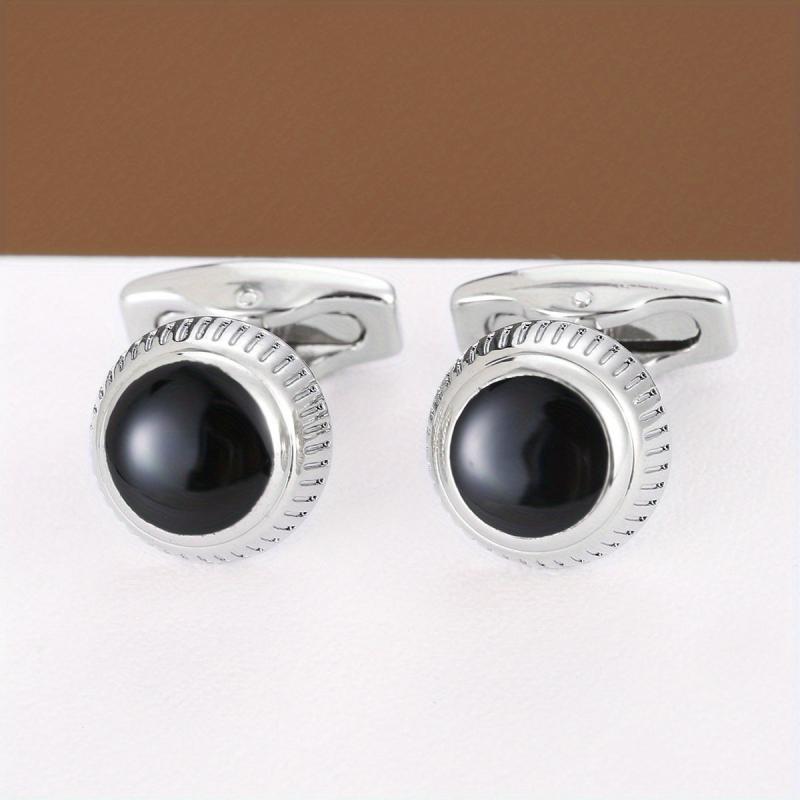 Round Shirt Cufflinks Business Classic Closure Buckle