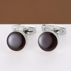 Round Shirt Cufflinks Business Classic Closure Buckle