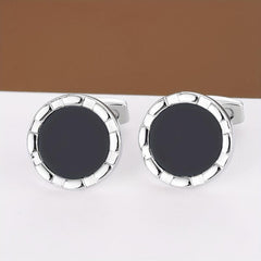 Round Shirt Cufflinks Business Classic Closure Buckle