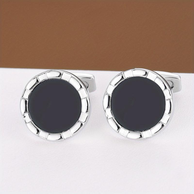 Round Shirt Cufflinks Business Classic Closure Buckle