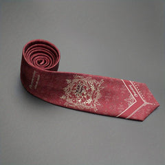 Vintage Pattern Men's Tie Dark Print Hand Beaten Ties