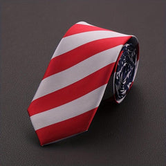 Men's Flag Pattern Necktie Business Wedding Party Tie Great Gift For Men
