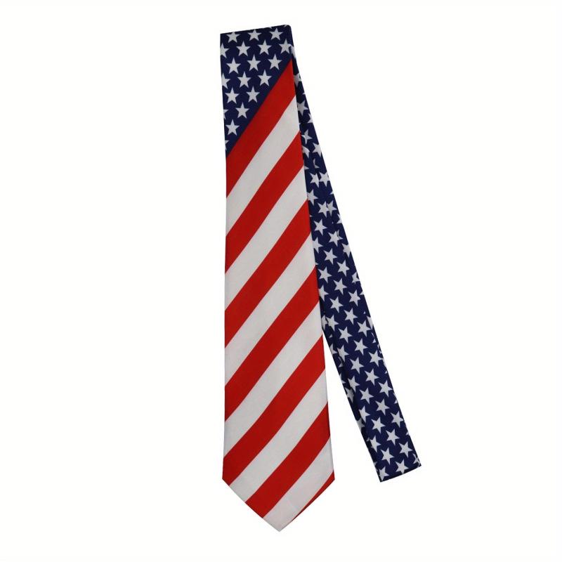 Men's Flag Pattern Necktie Business Wedding Party Tie Great Gift For Men
