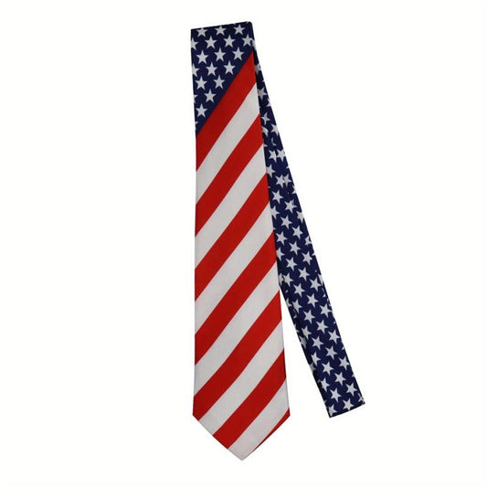 Men's Flag Pattern Necktie Business Wedding Party Tie Great Gift For Men