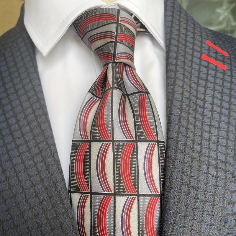 Men's Vintage Silk Print Necktie For Party Wedding