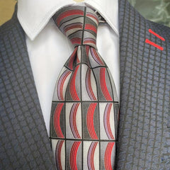 Men's Vintage Silk Print Necktie For Party Wedding