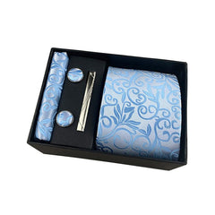 Men's Paisley Casual Tie Set with Accessories
