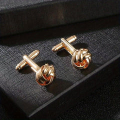 Fried Dough Twists Cufflinks Sleeve Nails for Men's Shirts