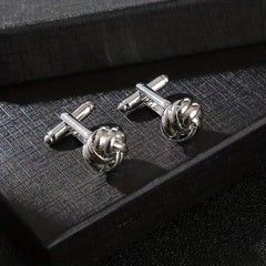 Fried Dough Twists Cufflinks Sleeve Nails for Men's Shirts