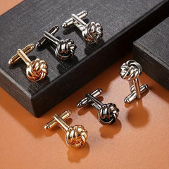 Fried Dough Twists Cufflinks Sleeve Nails for Men's Shirts