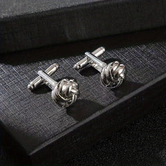 Fried Dough Twists Cufflinks Sleeve Nails for Men's Shirts