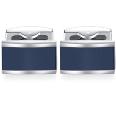 2pcs Enamel Cufflinks Set, Stylish Men's Accessories