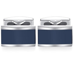 2pcs Enamel Cufflinks Set, Stylish Men's Accessories