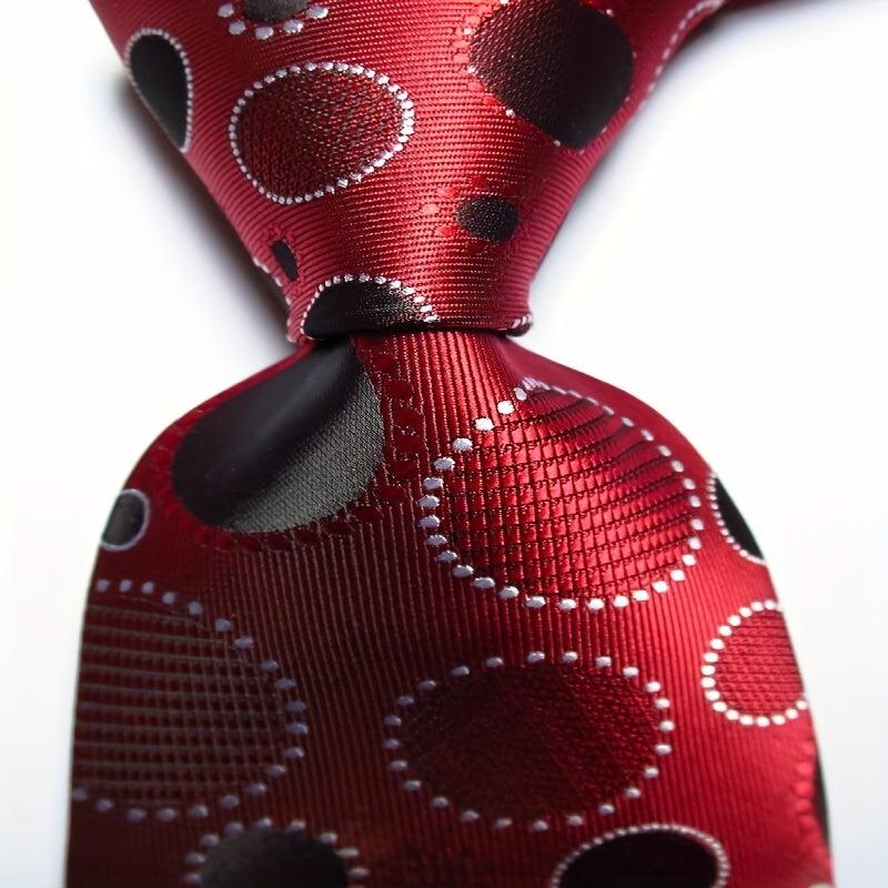 Men's Tie Necktie Classic Polka Dots Pattern Wide Necktie
