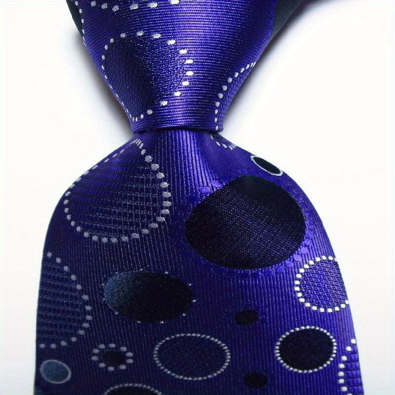 Men's Tie Necktie Classic Polka Dots Pattern Wide Necktie