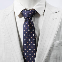 Men's Small Flower Tie for Business Attire