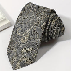 Men's Neckties Floral Jacquard Necktie Business Wedding Party Necktie