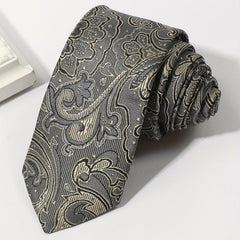 Men's Neckties Floral Jacquard Necktie Business Wedding Party Necktie