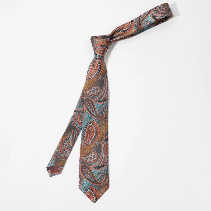 Men's Ethnic Style Cashew Flower Pattern Necktie